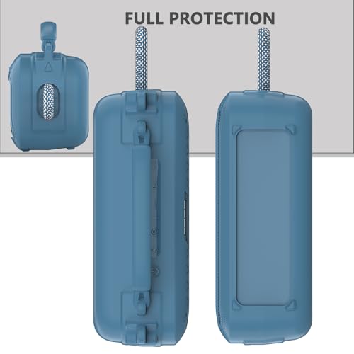 Silicone Cover Case for Bose SoundLink Plus Bluetooth Speaker | Soft Silicone Protective Case with Carrying Handle and Shoulder Strap, Shockproof and Anti-Scratch Cover (Blue Dusk) - color: Blue Dusk