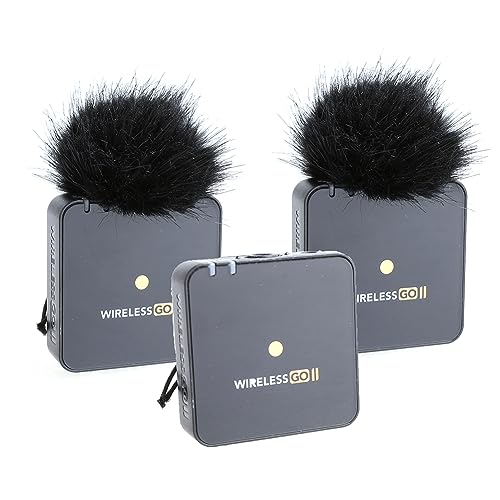 2x Wind Muff Furry Windscreen Windproof for Wireless Go II Microphone System, WIGOIIS