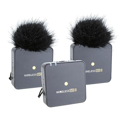 2x Wind Muff Furry Windscreen Windproof for Wireless Go II Microphone System, WIGOIIS