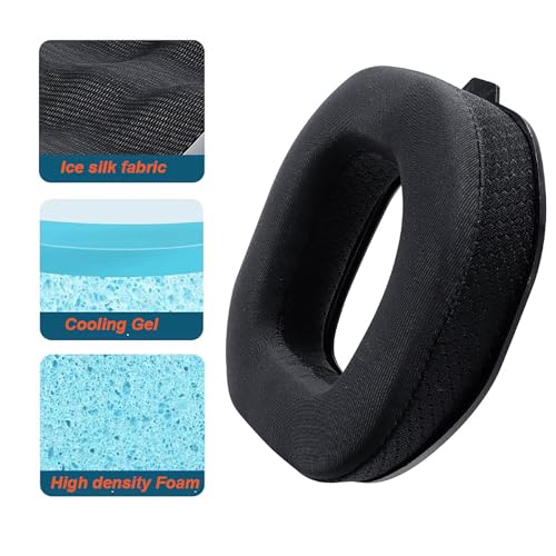 A40 TR Cooling Gel Replacement Ear Pads for Astro A40TR Headphone, EarPads Cushions with Comfort Fabric, Noise Isolation Foam - size: A40 TR Earpad