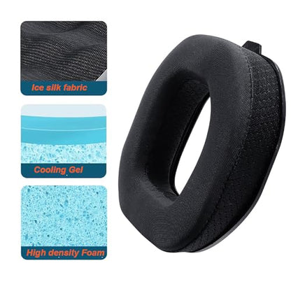 A40 TR Cooling Gel Replacement Ear Pads for Astro A40TR Headphone, EarPads Cushions with Comfort Fabric, Noise Isolation Foam - size: A40 TR Earpad