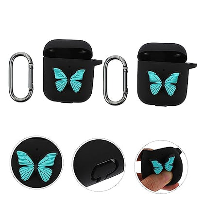 STOBOK 2pcs Earphone Case Charging Slot Silicone Cover Buckle for Easy Attachment
