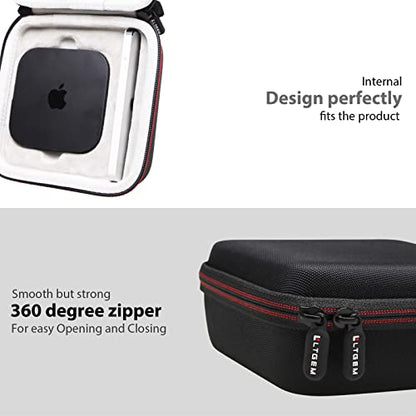 LTGEM EVA Hard Case for 2022 Apple TV 4K Wi‑Fi with 64GB Storage (3rd Generation) - Travel - Protective Carrying Storage Bag