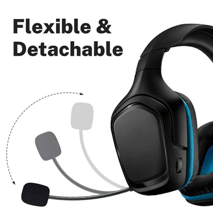Detachable G733 Boom Replacement Mic Compatible with Logitech G733 Lightspeed Gaming Headset, 3.5mm Noise Cancelling Microphone Boom, Boom Mic Piece Compatible with Xbox Series X/S