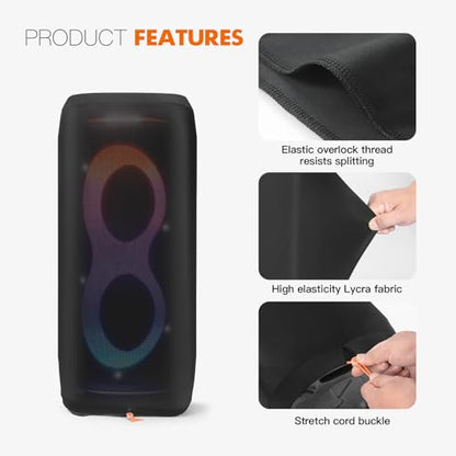 Dust Cover Protective Case for JBL PartyBox 720 Partybox Speaker | Stretch Speaker Cover with Elastic Band, Washable, Scratch & Dust Resistant Slip Sleeve - size: For JBL Partybox 720