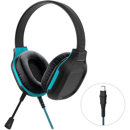 Gumdrop DropTech On-Ear Wired Headphones w/Mic | USB C - Long Tangle Free Chew-Proof Cord - Rugged Reliable Drop Tested and Comfortable for Kids K-12 Students Classroom and School Use - size: USB-C with Mic