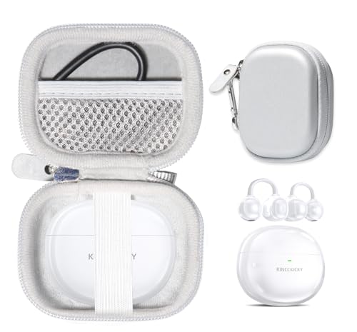 Case for King Lucky i121 Clip on Earbuds Open Ear 5.4 Headphones (White) - color: White