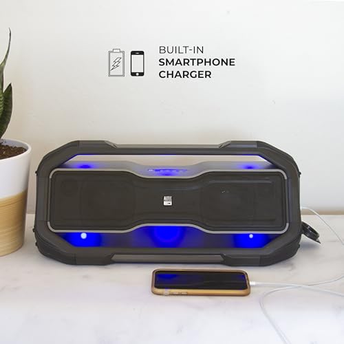 Altec Lansing - Portable Bluetooth Speaker, Waterproof IP67 - color: Steel Grey