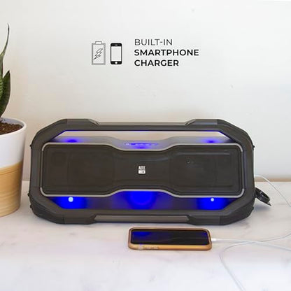 Altec Lansing - Portable Bluetooth Speaker, Waterproof IP67 - color: Steel Grey