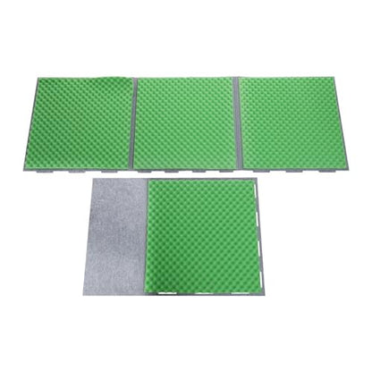 Desktop Soundproof Cover, 80x80cm Portable Vocal Isolation Booth with Acoustic Foam, Microphone Isolation Booth Cube, Noise Reducing Shield for Microphone, Streaming, and Office Privacy (Green) - color: Green