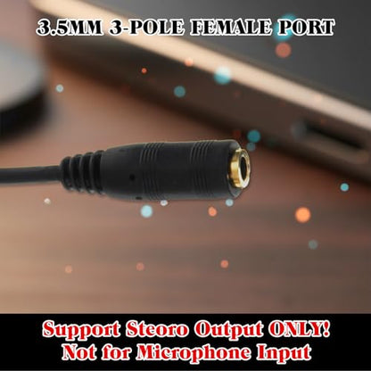 SynHHergyx 2 Pcs 2.5mm to 3.5mm Adapter Gold Plated 2.5mm Male to 3.5mm Female Stereo Audio Jack Adapter Cable Connector 6 inch Cord for Radios, Headphones, Recorder, Camera