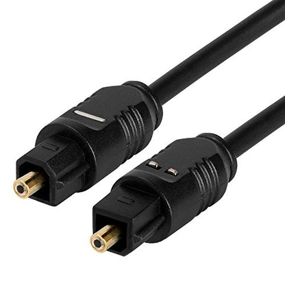 StarTech 6ft Ultra-Thin Digital Optical Audio Cable, M/M (THINTOS6) | Toslink Digital Optical SPDIF, Male to Male - size: 6 ft, style: Toslink