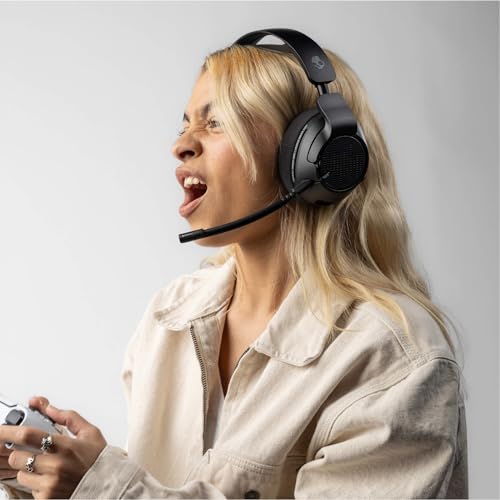 Skullcandy Crusher PLYR 720 Wireless Gaming Headset - Digi-Black Xbox | THX Spatial Audio, Multi-Sensory Crusher Bass, Removable Microphone, PC, PlayStation, Nintendo, Multi-Platform, Open-Back - color: Digi-Black Xbox