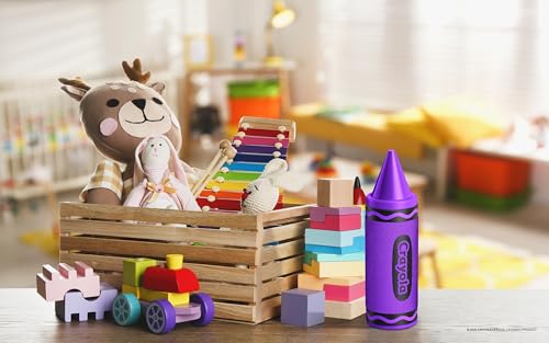 Crayola Kids Crayon Speakers Bluetooth, Portable Bluetooth Speakers | 20W Peak Power HD Sound, Mini Bluetooth Speaker Wireless with TWS Pairing BT 5.3, FM Radio Home/Party/Outdoor/Travel - color: Purple