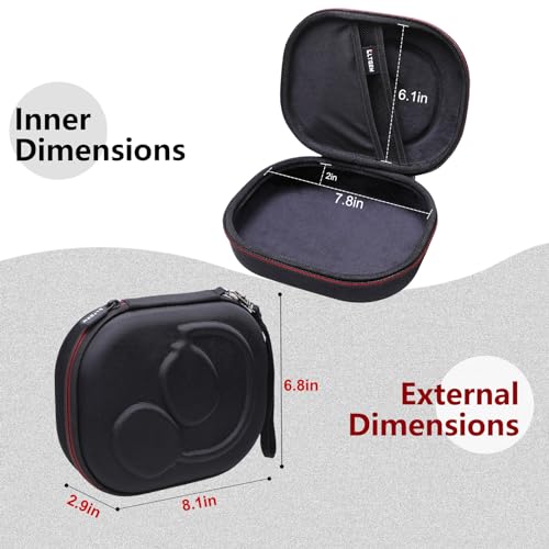 Case for JBL Tune 770NC/510BT/720BT/520BT/670NC/520C Headphones Black | Hard Carrying Travel Case for JBL Live 770NC/670NC/680NC/780NC Headphones - color: 2.Black outside + Black inside