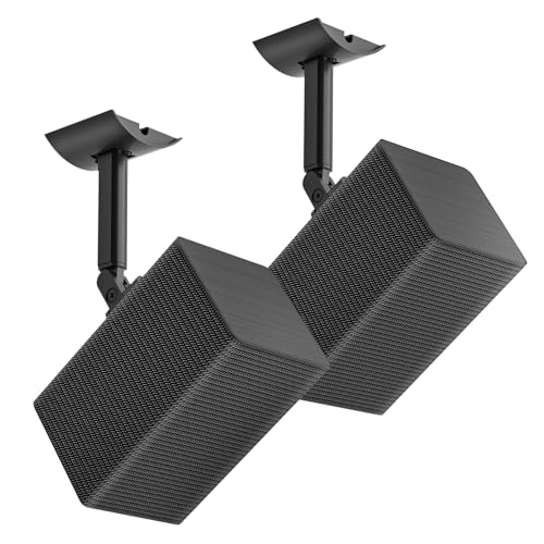 notiela Speaker Wall Mount for Samsung SWA-9200S SWA-9100S SWA-9000S SWA-8500S, Tilt and Swivel Adjustable Ceiling Speaker Mount Bracket for Samsung 9100S 9000S 8500S, 2 Pack - style: 2 Pack