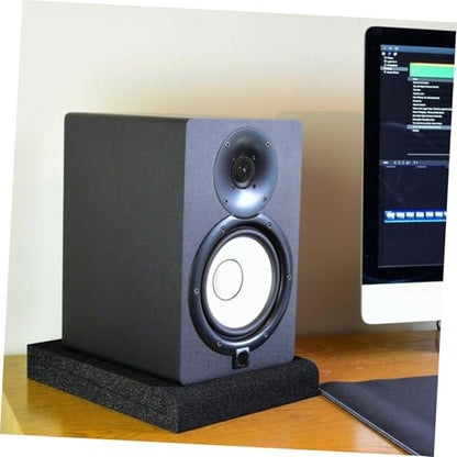 6pcs Small Speaker Isolation Pads High-density Cushion Absorbing Easy to Install for Home and Studio Monitors