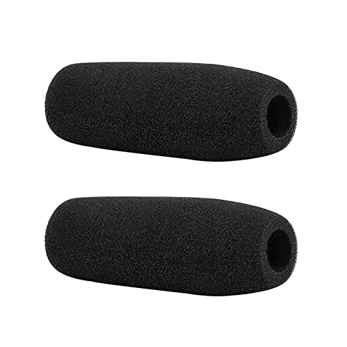 GSHLLO 2 Pcs Camera Microphone Windscreens Microphone Foam Cover Microphone Sponges Shotgun Microphone Windshield Headset Microphone Covers