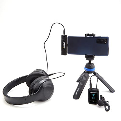 Saramonic Blink 500 Prox B5 Wireless Microphone System with Lavalier for iPhone15/16/17&Android, iPad, Mobile & Computers, USB C Mini Lapel Microphone Wireless for Video Recording, Streaming