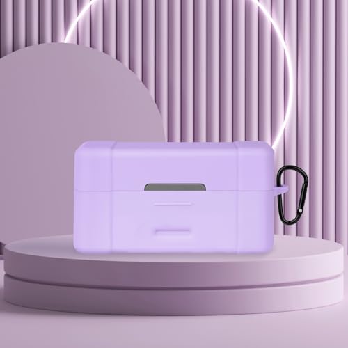 Geekria for Creators Microphone Case Cover Compatible with DJI Mic 2 Charging Case, Mic Silicone Protective Case Skin, Soft Microphone Travel Charging Case Sleeve (Purple) - color: Purple