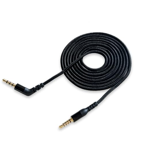 QJYTH Replacement 1.5 m Cable Compatible with Arctis Nova Pro / 7 Headset | Compatible with SteelSeries Arctis Nova Pro / 7 Headset (1.5m, Black) - size: 4.92ft