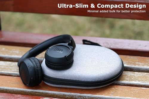 Ginsco Headphone Case Compatible with JBL Tune 510BT/520BT/500BT with Sony WH-CH520/510, Ultra-Slim Hard Shell Headphone Case for On Ear Headphones (Gray) - color: Gray