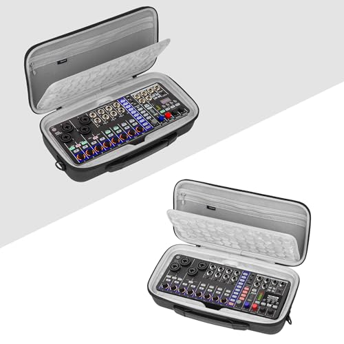 GEEKRIA Hard Shell Travel Case Compatible with Zoom LiveTrak L6max / L6max Digital Mixer, Audio Mixer Carrying Bag (Dark Gray) - style: For L6max