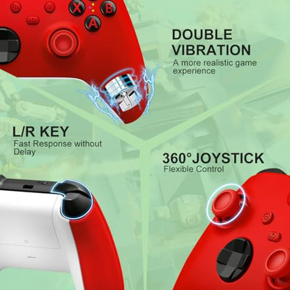 NINIFEI For Xbox One Controller,Wireless Gaming Xbox Controller - color: red