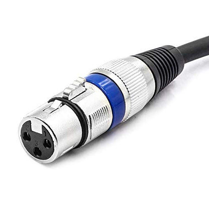 XLR to 3.5mm (1/8 inch) Stereo Microphone Cable for Camcorders, DSLR Cameras, Computer Recording Device and More - 10ft - size: 10 Feet