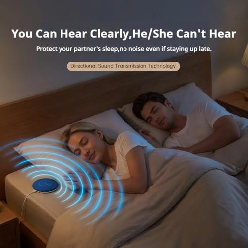 Under Pillow Speaker - Mini Portable Bluetooth Pillow Speaker for Sleeping with White Noise, Timer Ultra-Thin Wireless Sleep Aid Headphones for Adults, Kids, Side Sleepers