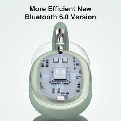 Srhythm NiceComfort 95 Hybrid Noise Cancelling Headphones Wireless | Bluetooth with Transparency,ENC,HD Sound,Slim Headphones Lightweight - color: Mint Green