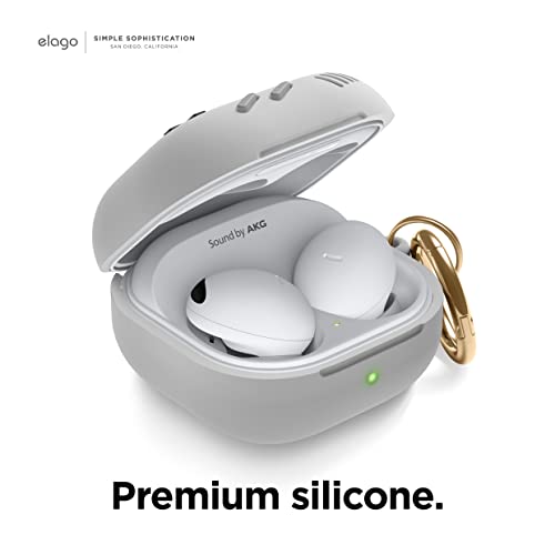 elago GB5 Case for Galaxy Buds FE, 2 Pro, 2, Pro, Live - color: Light Grey