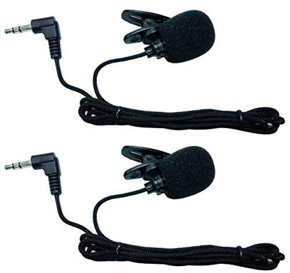 3.5mm Audio Male to Mini lavalier Lapel Tie Clip-on Portable Microphone for Mic System,Voice Amplifier,Speakers,Teachers, conferences, speeches, Drama Performances, Tour Guides.(2pack-1.1M) - color: 1.1M