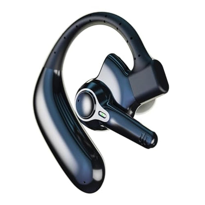 emotal Dual-Mic AI Noise Cancelling Bluetooth Headset for Cell Phones | 10 Days Standby, 30Hrs HD Talktime Bluetooth Earpiece, IPX6 Waterproof, Ultralight for Driving/Truckers/Business