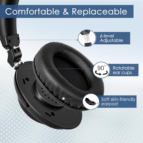 SIMOLIO 737D Plus Wireless Headphones for TV Watching, By-Pass to Soundbar, Cinema & Clear Dialog Modes, Volume Boosted Dual Headphones Bluetooth for Seniors, No Delay, TV & Bluetooth Mode, 164FT/50M - style: Two Headsets