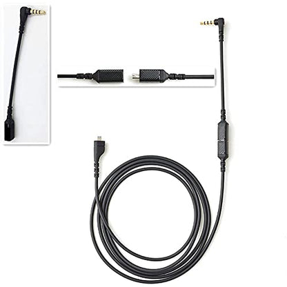 Arctis5 Replacement Audio Cable Detachable Audio Cord Compatible with SteelSeries Arctis 3 Arctis 7 Arctis Pro Headset (Sound Card Cable+Adapter Cable)