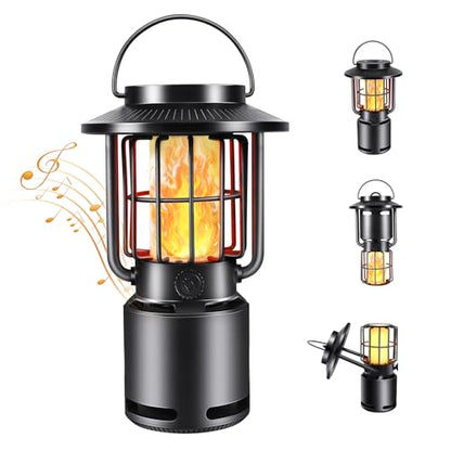 Outdoor Bluetooth Speaker, IP65 Waterproof Wireless Speaker with 3 Lights Modes, Outdoor Camping Portable Speaker Gift for Men Emergency, Hiking, Party (1 Pack) - style: 1 Pack