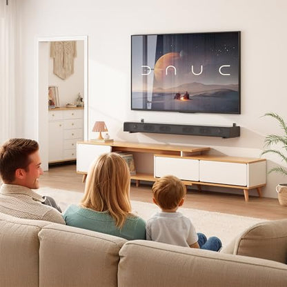 songsoso Soundbar Mounts Under TV for Bose, Sony, Saiyin, VIZIO, LG, Samsung, Roku - Dolby Atmos Compatible Soundbar Wall Mount Bracket, Sound Bar Shelf, Soundbar Stand Under TV Up to 20LB