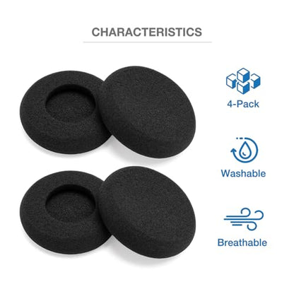 4-Pack Foam Ear Cushions Replacement Ear Pads for MOONDROP Old Fashioned Headphone, Comfortable High-Density Sponge Cover