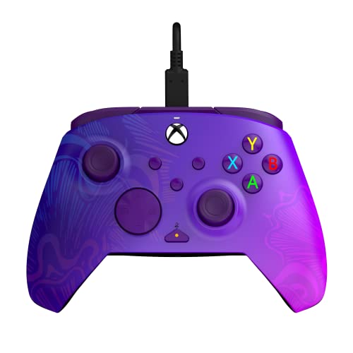 PDP Rematch Enhanced Wired Gaming Controller for Xbox Series X|S & Xbox One - color: Purple Fade, style: Controller