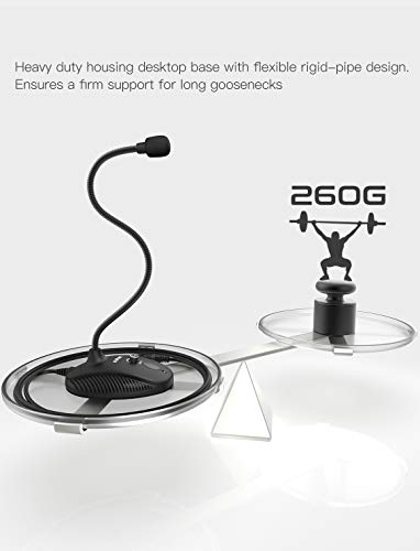 FIFINE USB Computer Microphone, Plug &Play Desktop Condenser PC Laptop Mic,Mute Button with LED Indicator, Compatible with Windows/Mac, Ideal for YouTube,Zoom,Recording,Twitch Games(K054)