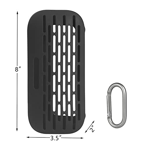 Silicone Protective Case Cover Sleeve Shell for Bose Soundlink Flex Speaker Frame Case Bag Skin Box Accessories - color: Black