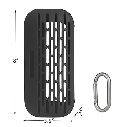 Silicone Protective Case Cover Sleeve Shell for Bose Soundlink Flex Speaker Frame Case Bag Skin Box Accessories - color: Black