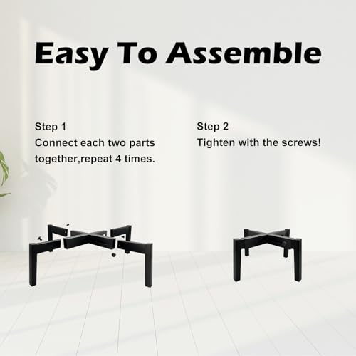 Heavy Duty Adjustable Metal Plant Stand for 10"-16" Plant Pot – Indoor & Outdoor (Black, 1 Pack) - color: Mini Black 10-16", style: 3 - Mini
