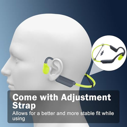 Liquid Silicone Swimming Headphones-Bone Conduction Headphones, IP68 Waterproof Underwater Earphones, LiteSurge Bluetooth Soft/Skin Open Ear Swim Earbuds with 32 GB MP3 Memory for Sport-Turquoise - color: Turquoise