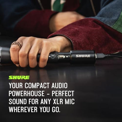 Shure MVX2U Gen 2 XLR-to-USB-C Audio Interface | MFi-certified XLR-to-USB-C interface for any XLR mic with portable setup and clean, noise-free recording