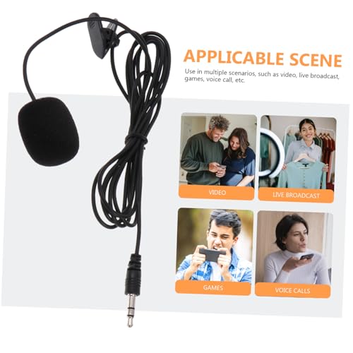 BESPORTBLE 3Pcs Lavalier Microphones for Laptop and Desktop Professional Clip Mic for Streaming Recording and Video Chat Easy to Use Compact Design