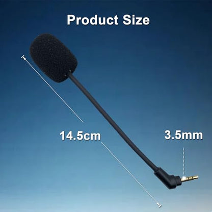 Replacement Game Mic Boom for Kingston HyperX Cloud Flight/Flight S Wireless Gaming Headset Noise Cancelling Microphone for PS4 PS5 Computer PC Gaming Headsets 3.5mm Jack