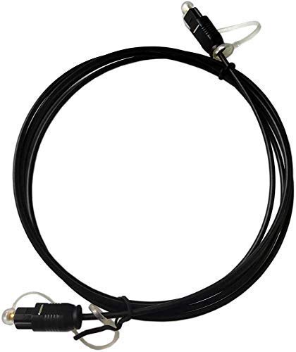 easyday 5ft 10ft 16ft 5/10/16 Feet Thin Optical Toslink Digital SPDIF Optic Audio Cable (1.5 Meter / 5ft, Black - Thin) - size: 1.5 Meter / 5ft