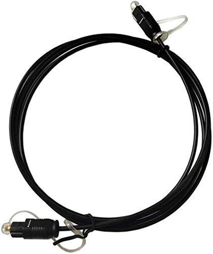 easyday 5ft 10ft 16ft 5/10/16 Feet Thin Optical Toslink Digital SPDIF Optic Audio Cable (1.5 Meter / 5ft, Black - Thin) - size: 1.5 Meter / 5ft